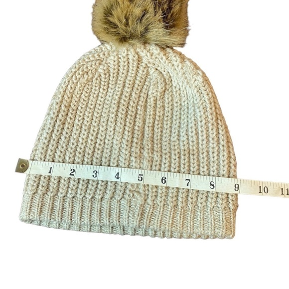 Sole Society Pom Knit Beanie Hat Women's O/S - Picture 4 of 5